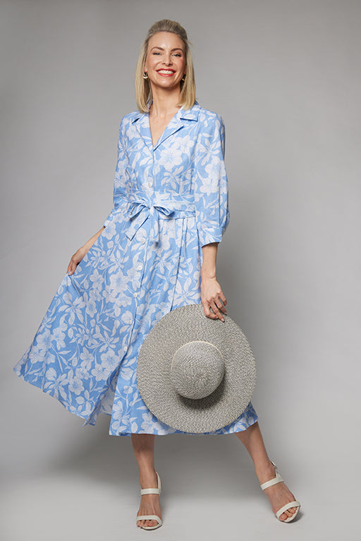 Blue Star Shirtmaker Dress