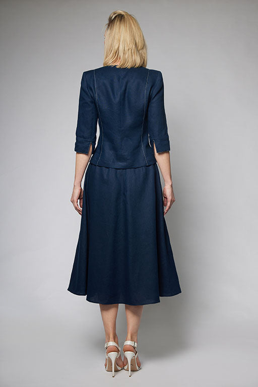 Indigo A-Line Skirt
