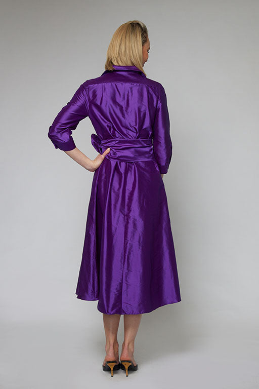 Dupion Silk Shirt Dress