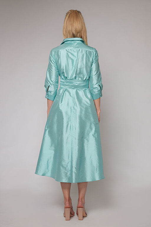 Dupion Silk Shirt Dress