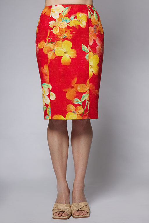 Hibiscus Pencil Skirt