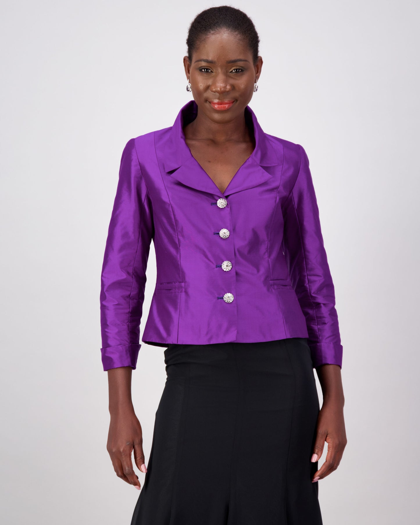 Purple Regina Silk Jacket